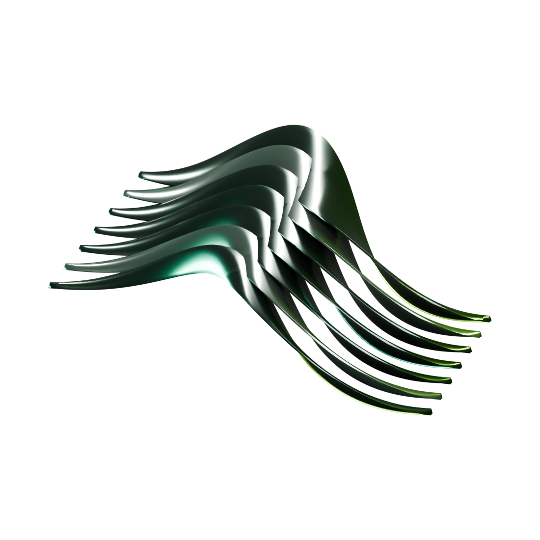 Graphite ribbons resolving into a clear controlled flow