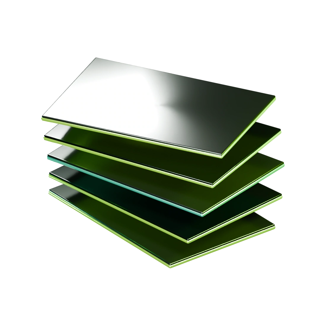 Layered titanium and smoked glass, a material study of retained strategy versions